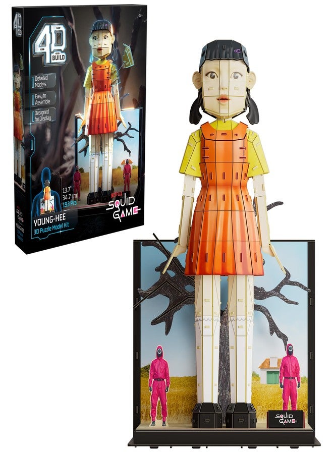 4D Build, Squid Game Young HEE Doll 3D Model Kit, Squid Game Collectibles & Desk Décor, Adult Puzzle, Building Toys, 3D Puzzles for Adults & Teens, 193 Pieces, for Ages 12 & Up - Image 1